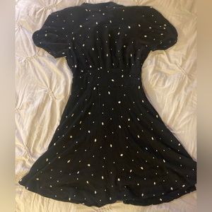 Free People Abbie dot mini dress